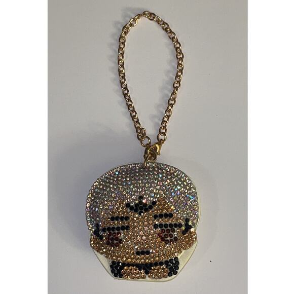 Haikyu!! Kita Shinsuke Rhinestones And A Gold Chain Keyring Charm - Picture 2 of 11